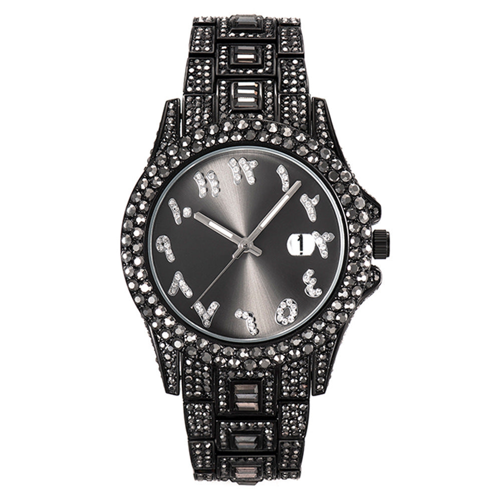 Iced Out Frosty Face Watch