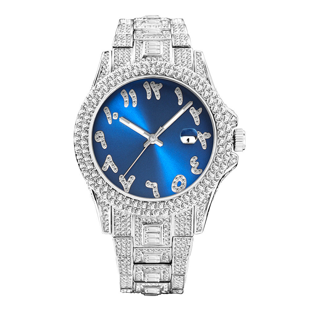 Iced Out Frosty Face Watch