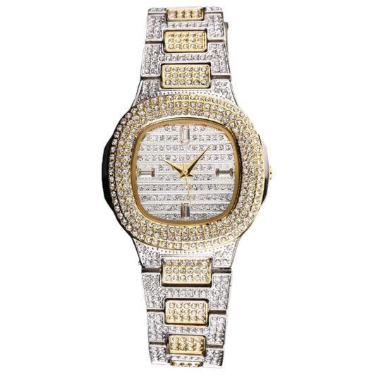 Iced Out Round Corners Luxury Watch