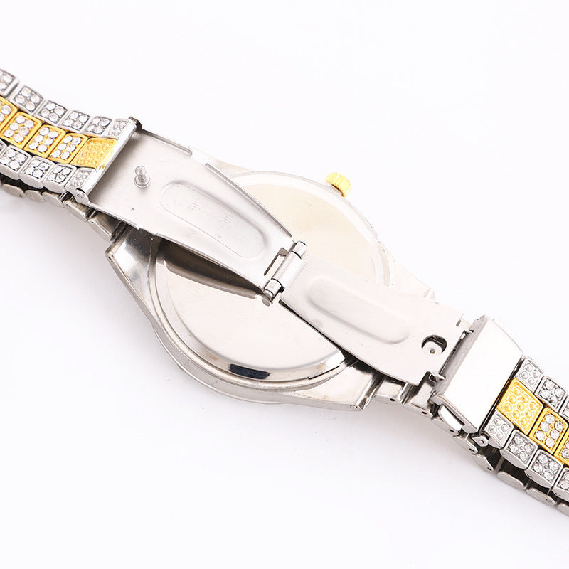 Iced Out Large Gem Hip Hop Watch