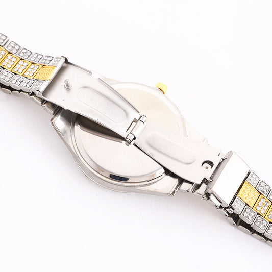 Iced Out Large Gem Hip Hop Watch