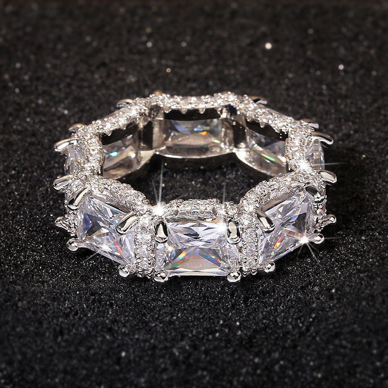 Iced Out Large Gem Ring - DATNEWDRIP