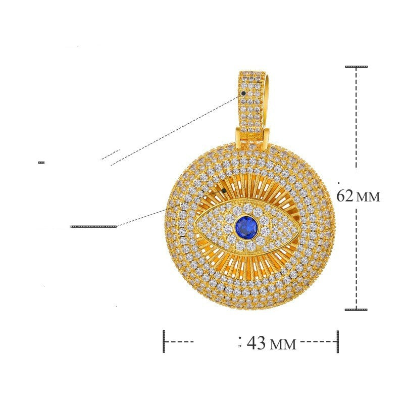 Iced Out All Seeing Eye Pendant