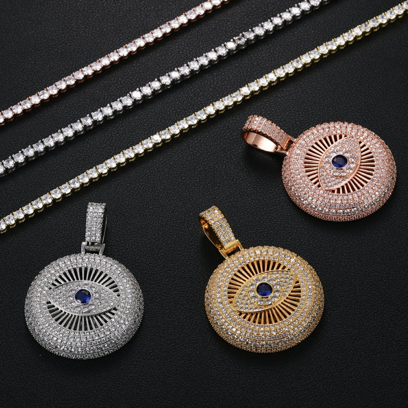 Iced Out All Seeing Eye Pendant
