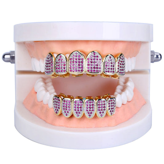 Iced Out Purple Gem Grillz - DATNEWDRIP