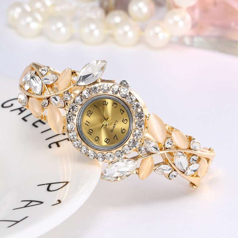 Iced Out Super Intricate Filigree Multi Gem Ladies Watch