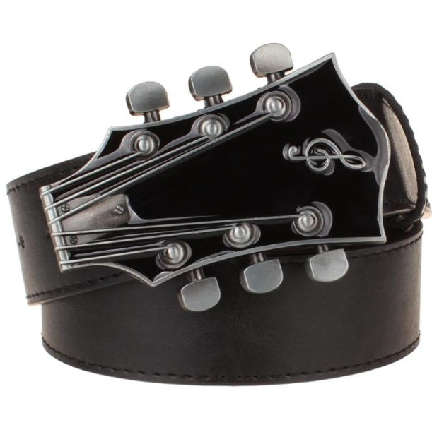 Retro Guitar Belt Buckle