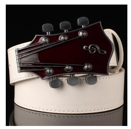 Retro Guitar Belt Buckle