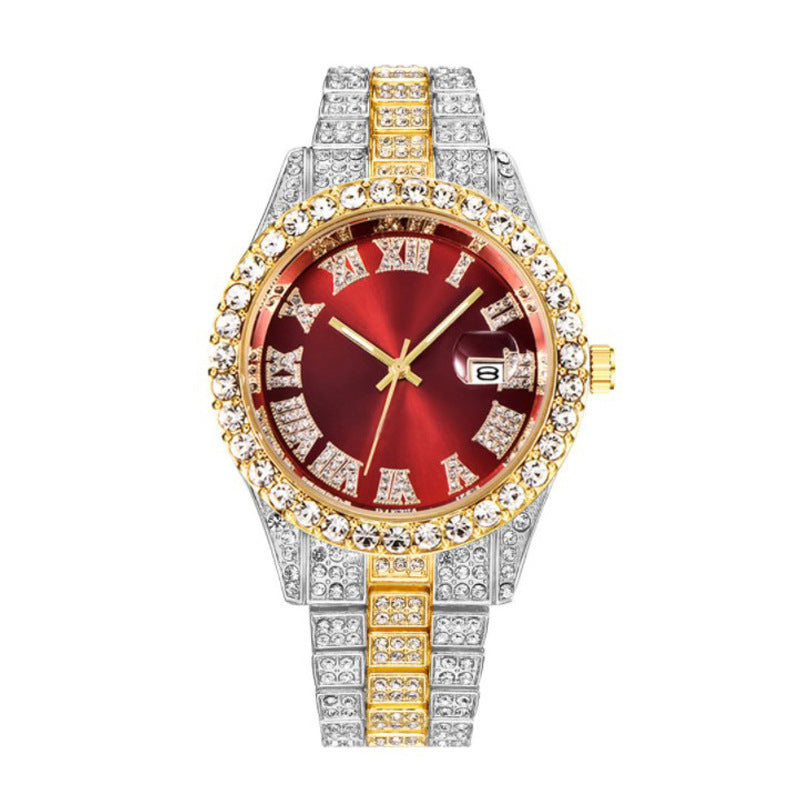 Iced Out Large Stone Watch