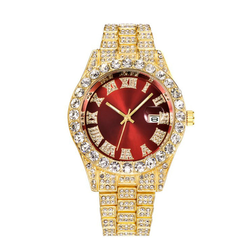 Iced Out Large Stone Watch