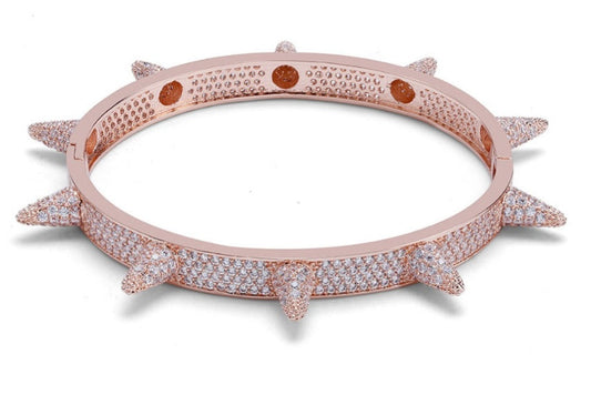 Iced Out Punk Spikes Bracelet - DATNEWDRIP