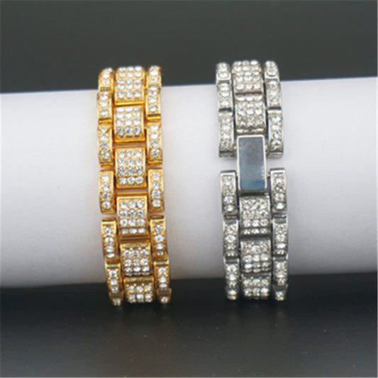 Iced Out Watch Band Style Bracelet - DATNEWDRIP