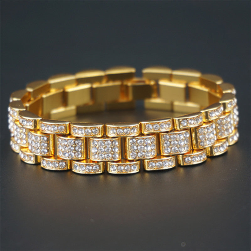 Iced Out Watch Band Style Bracelet - DATNEWDRIP