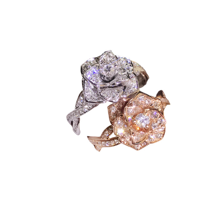 Iced Out Rose Ring - DATNEWDRIP