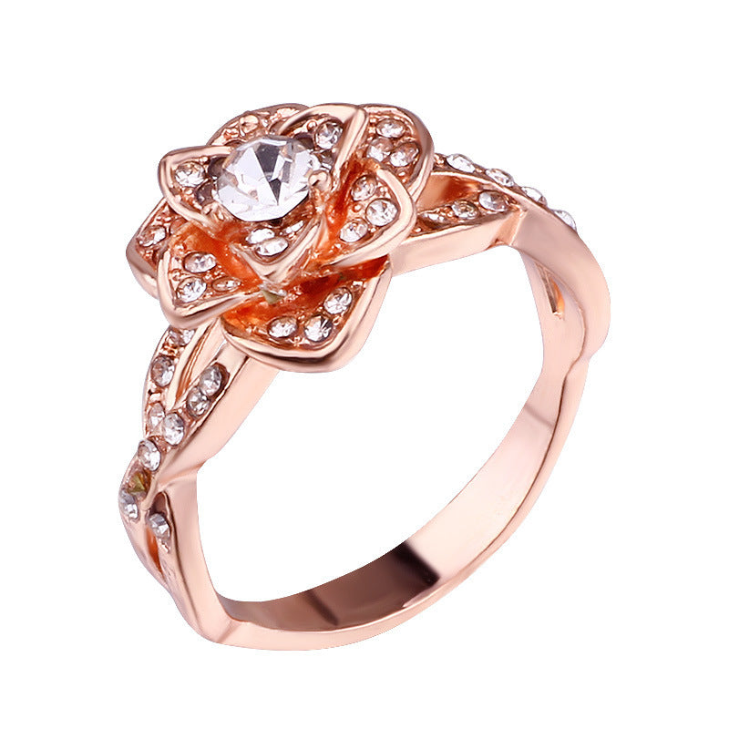 Iced Out Rose Ring - DATNEWDRIP