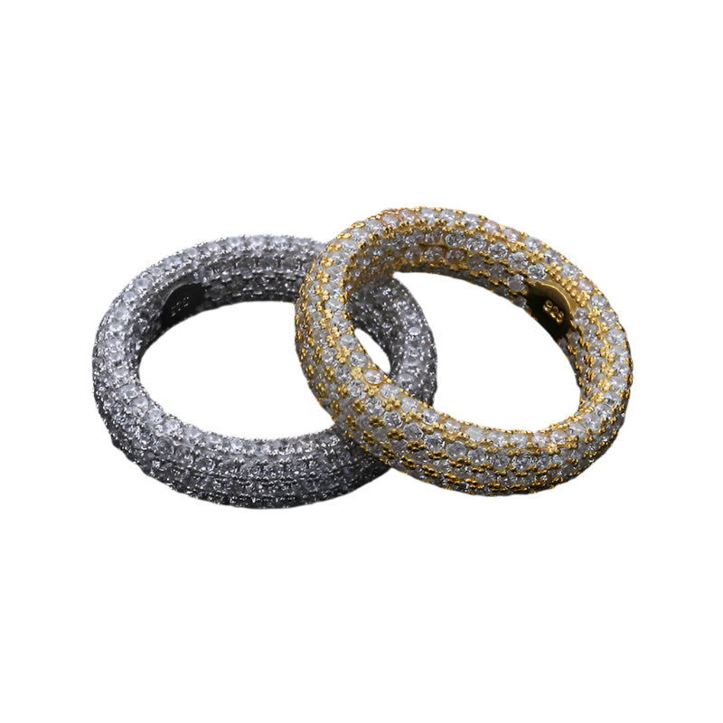 925 Silver Intricate Iced Out Ring
