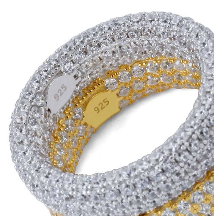 925 Silver Intricate Iced Out Ring