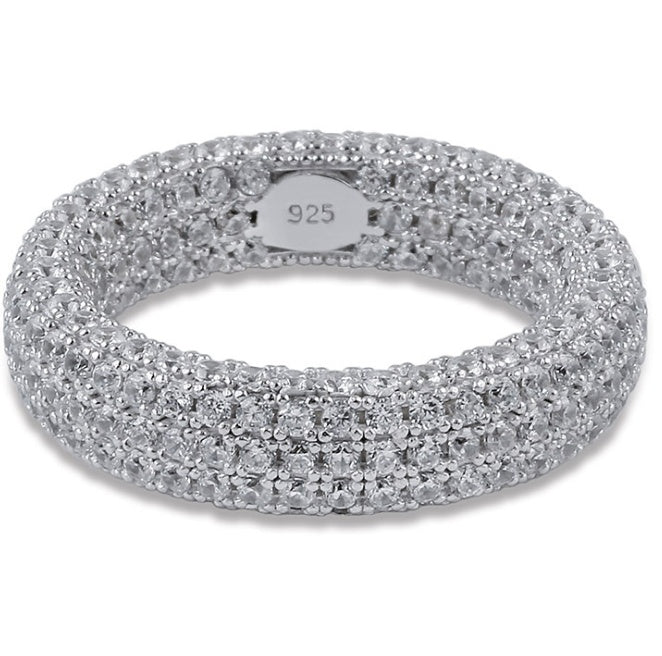 925 Silver Intricate Iced Out Ring