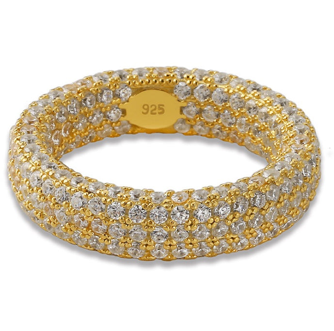 925 Silver Intricate Iced Out Ring