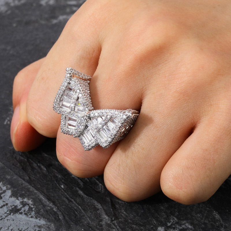 Iced Out Butterfly Ring - DATNEWDRIP