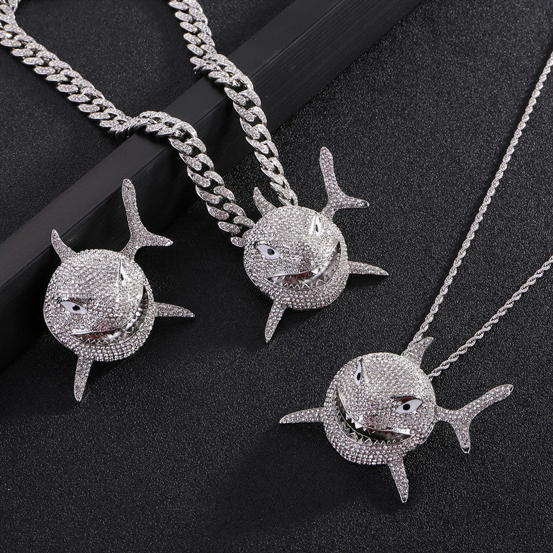 Iced Out Shark Pendant - DATNEWDRIP