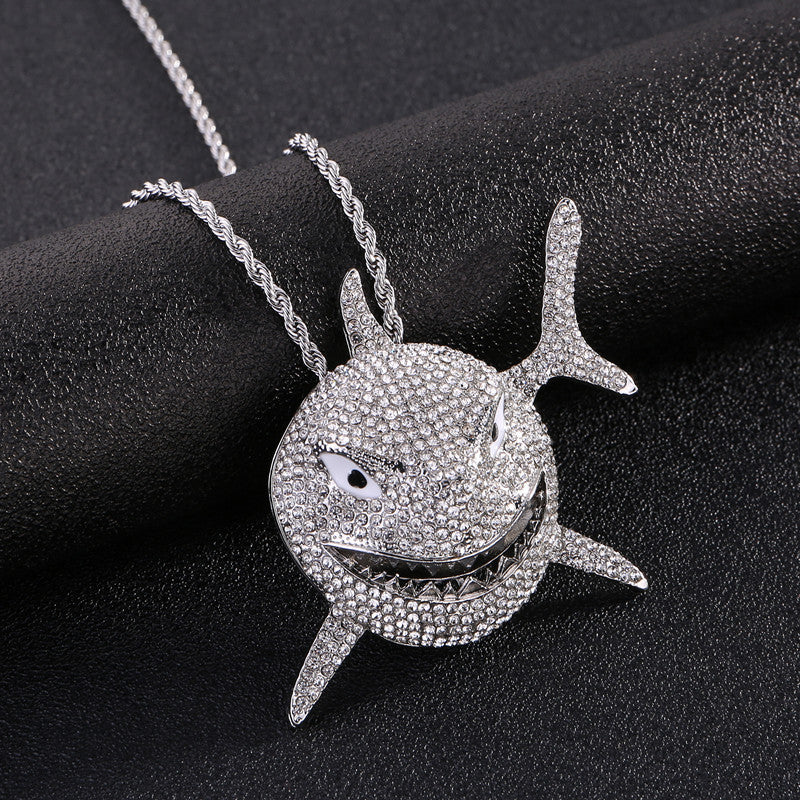 Iced Out Shark Pendant - DATNEWDRIP