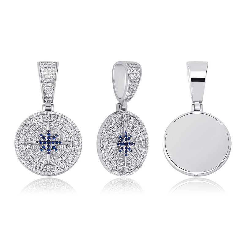Iced Out Compass Pendant - DATNEWDRIP
