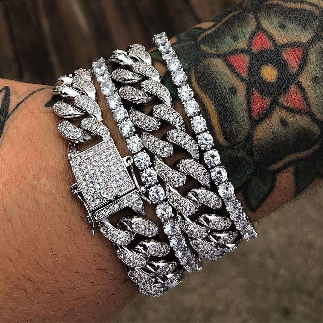 Iced Out Cuban Link Bracelet