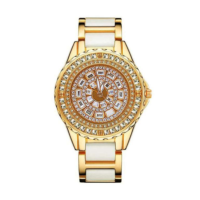 Iced Out Emerald Cut Rows Watch