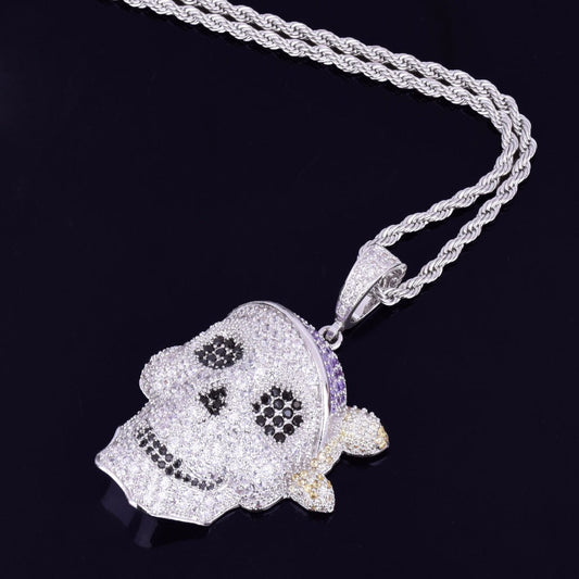 Iced Out Pirate Skull Pendant - DATNEWDRIP