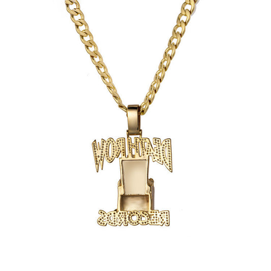 Iced Out Death Row Records Pendant - DATNEWDRIP