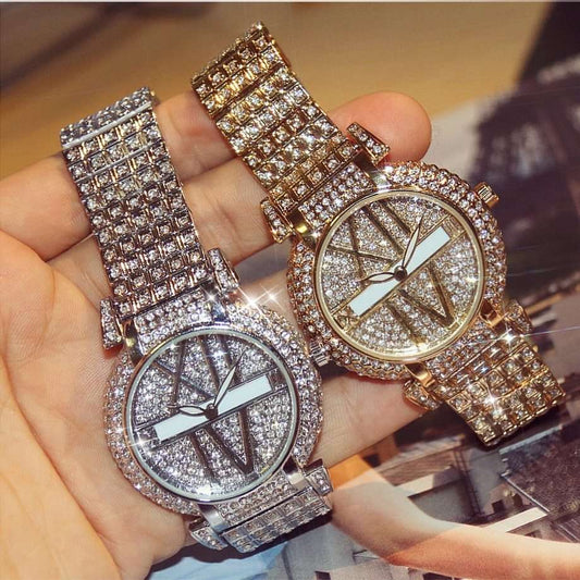 Iced Out Luxury Fashion Large Numerals Watch