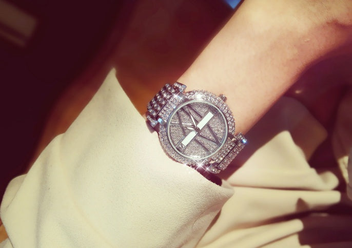Iced Out Luxury Fashion Large Numerals Watch