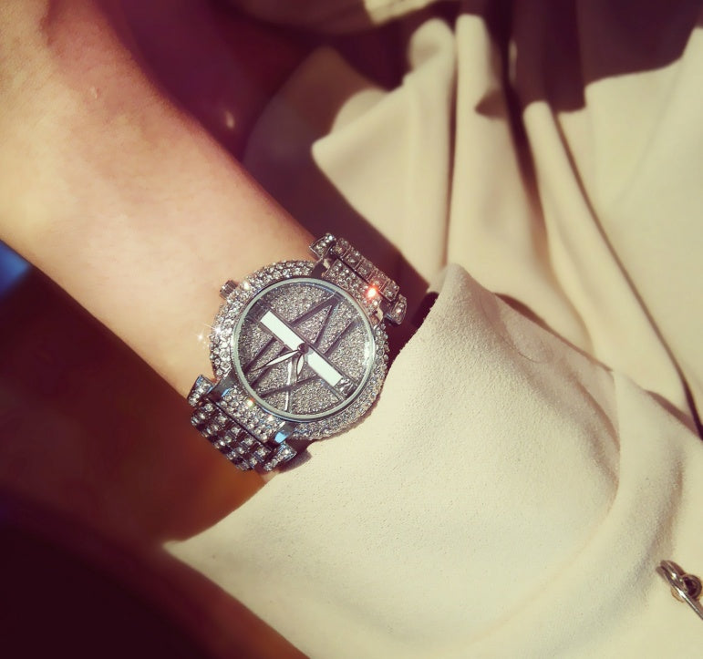 Iced Out Luxury Fashion Large Numerals Watch