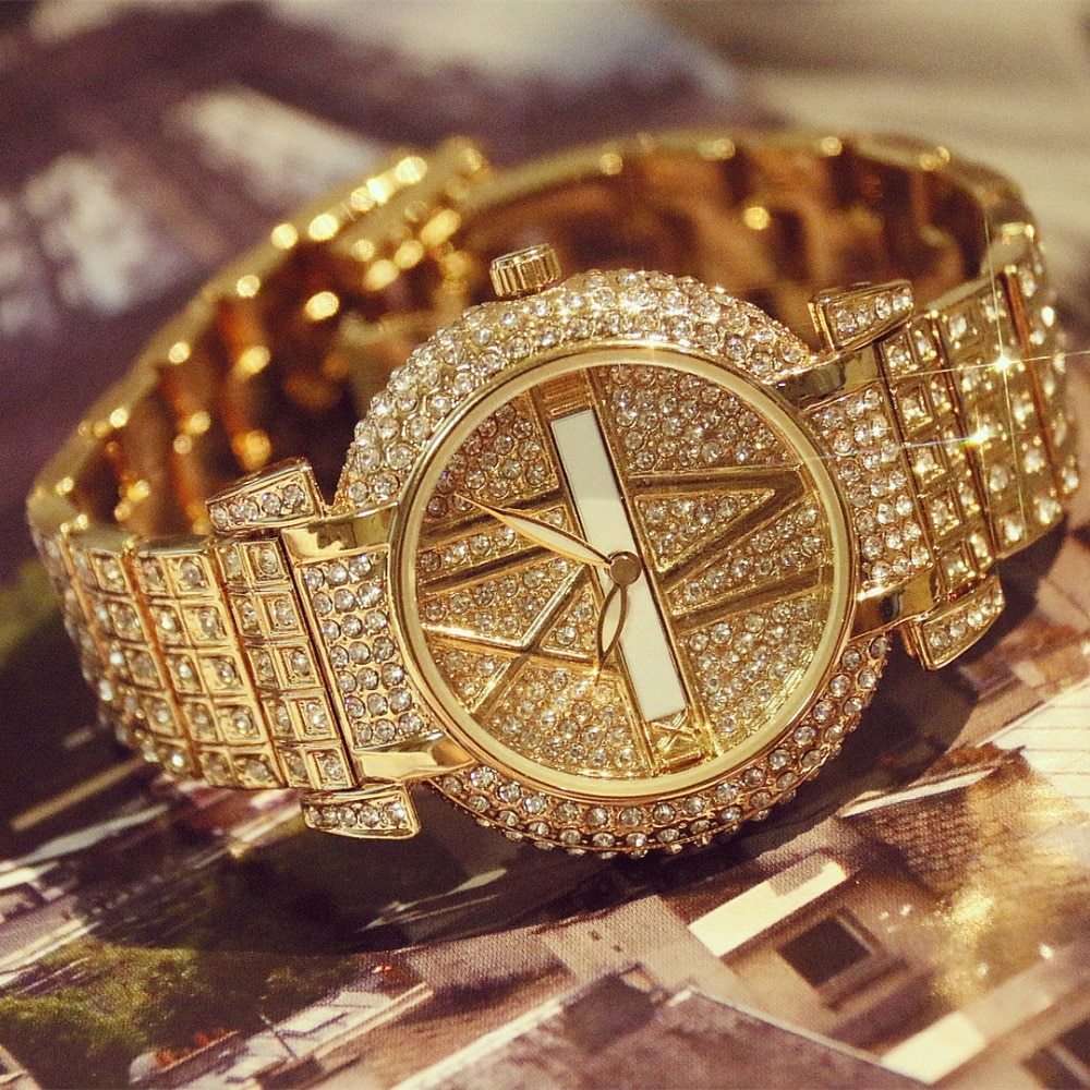 Iced Out Luxury Fashion Large Numerals Watch