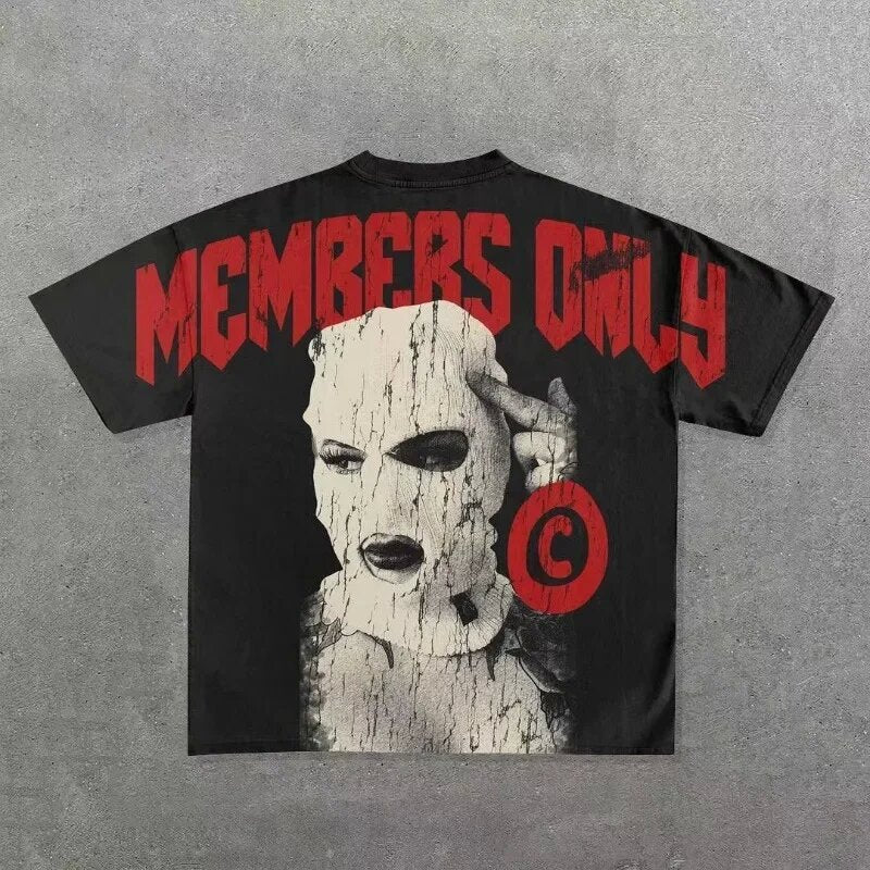 Y2g Harajuku T-shirt Men Hip Hop Gothic Graphic T-shirt - DATNEWDRIP
