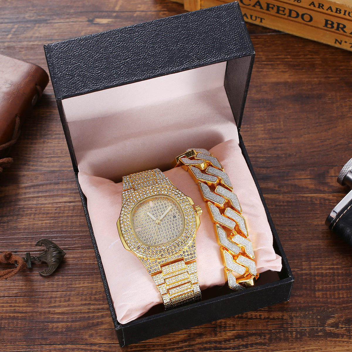 Iced Out Octagon Punk Watch