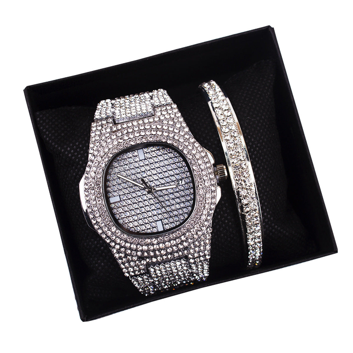 Iced Out Octagon Punk Watch