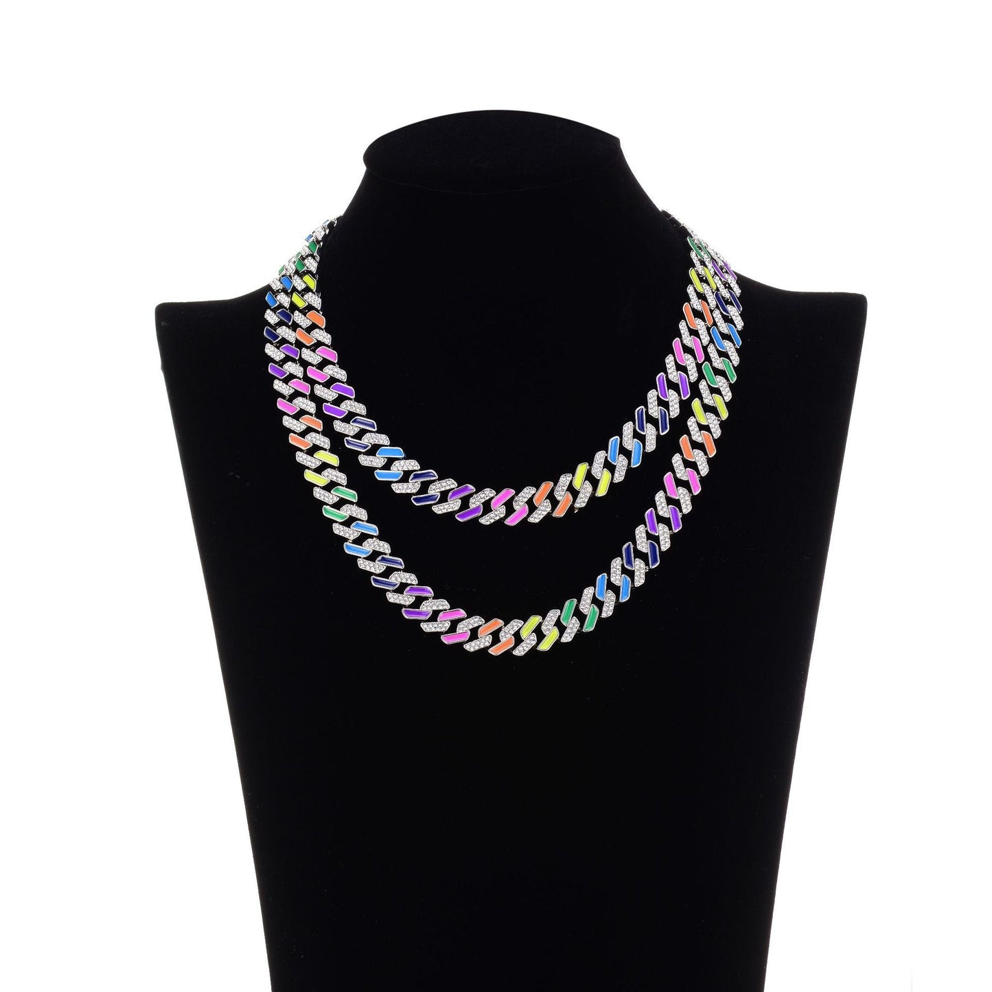 Rainbow Cuban Link Chain - DATNEWDRIP