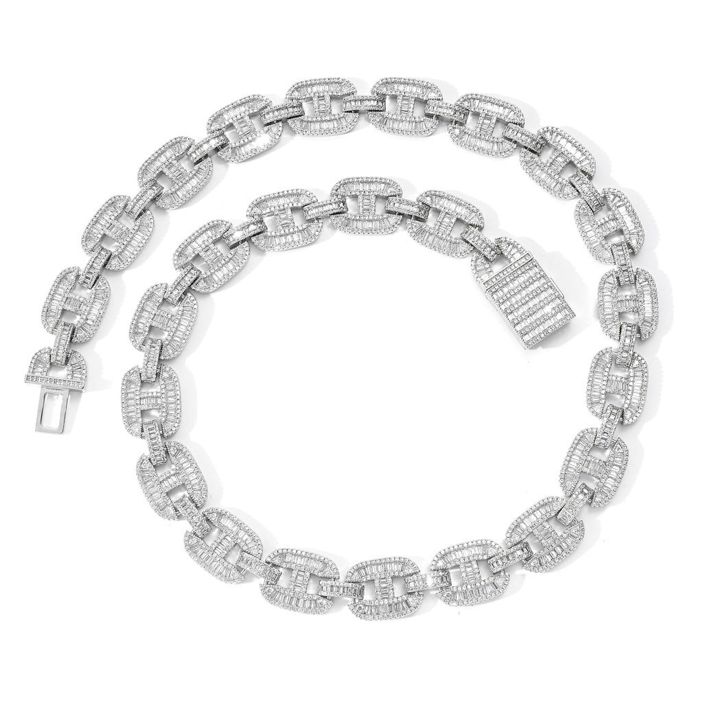 Iced Out Hip Hop Pig Nose Cuban Chain - DATNEWDRIP