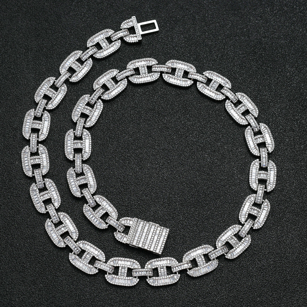 Iced Out Hip Hop Pig Nose Cuban Chain - DATNEWDRIP