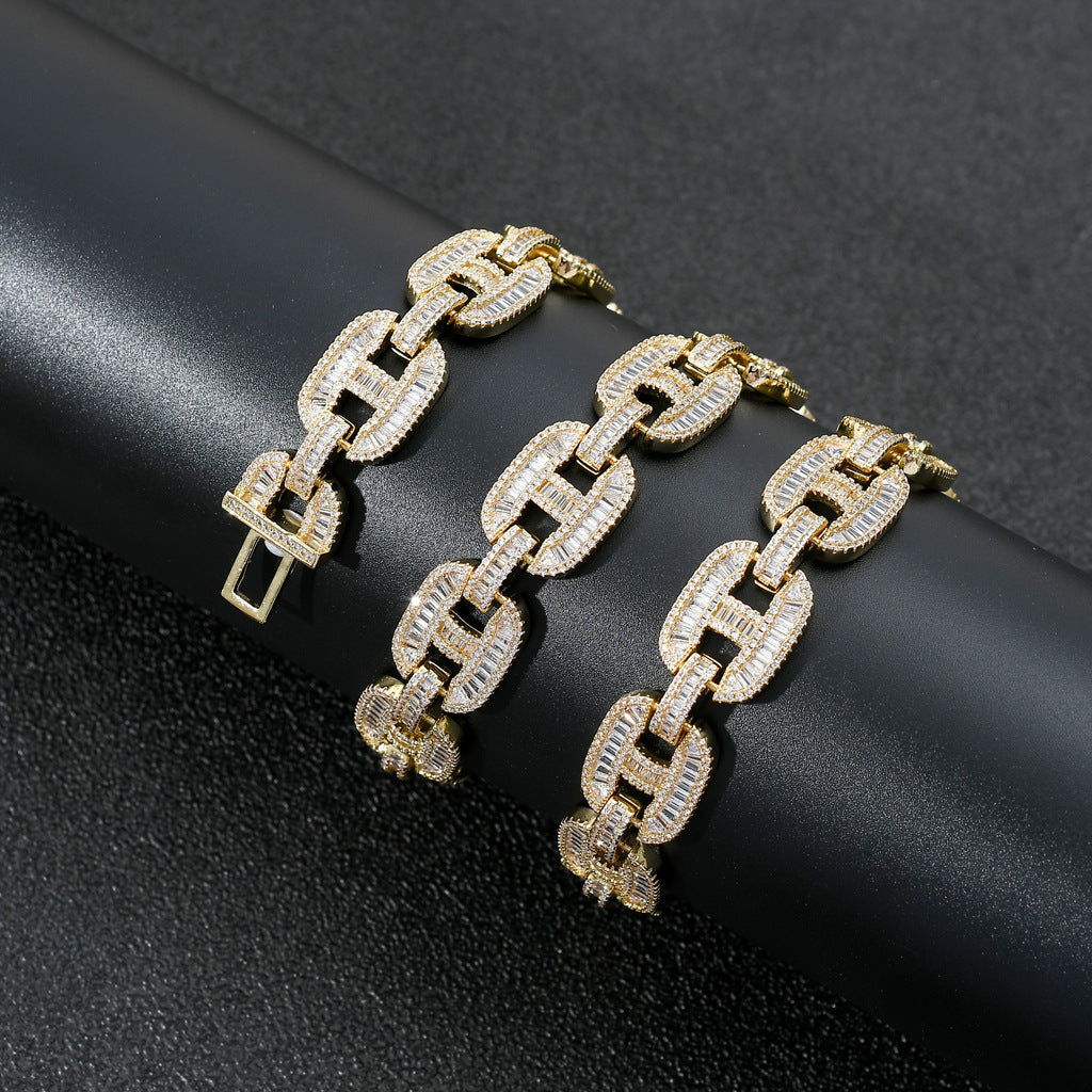 Iced Out Hip Hop Pig Nose Cuban Chain - DATNEWDRIP