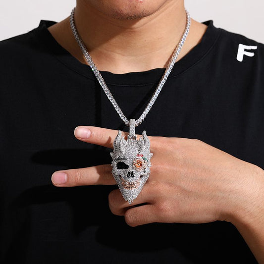 Iced Out Punk Skull Pendant - DATNEWDRIP