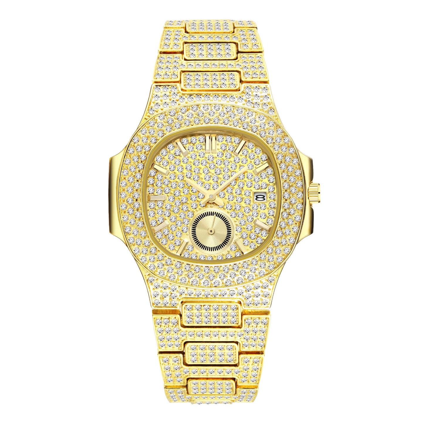 Iced Out Bubble Faced Watch
