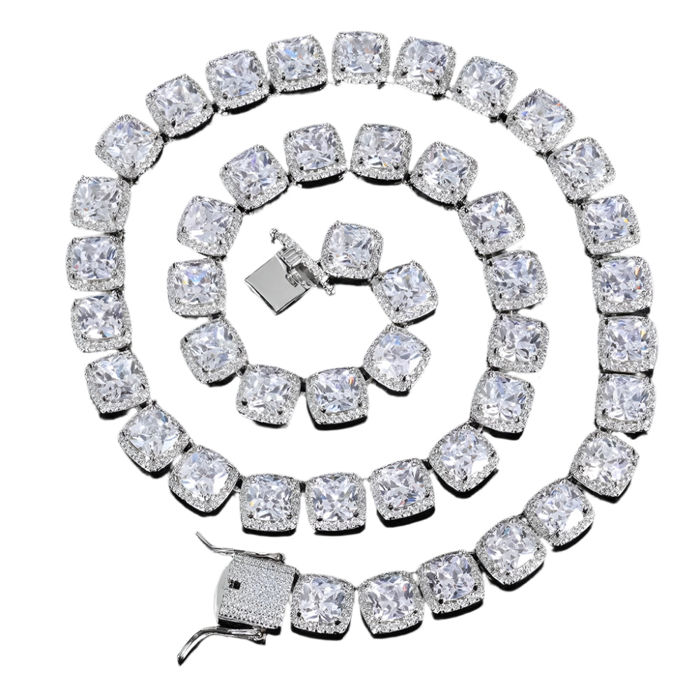 Iced Out 10mm Square Rock Candy Chain - DATNEWDRIP