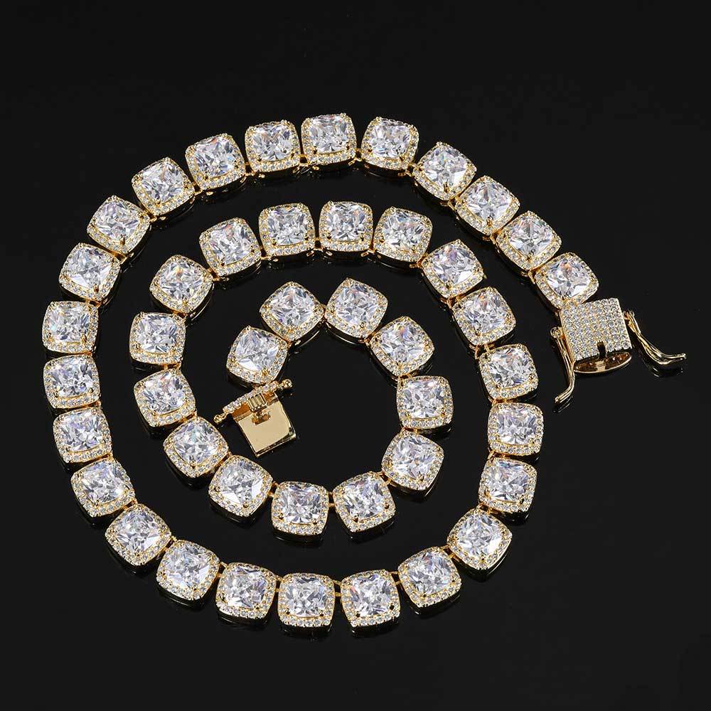 Iced Out 10mm Square Rock Candy Chain - DATNEWDRIP