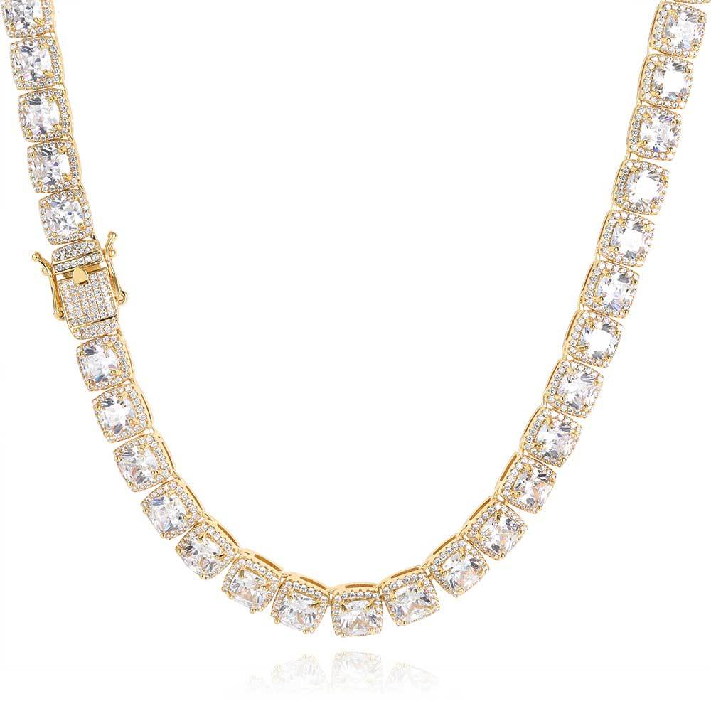 Iced Out 10mm Square Rock Candy Chain - DATNEWDRIP