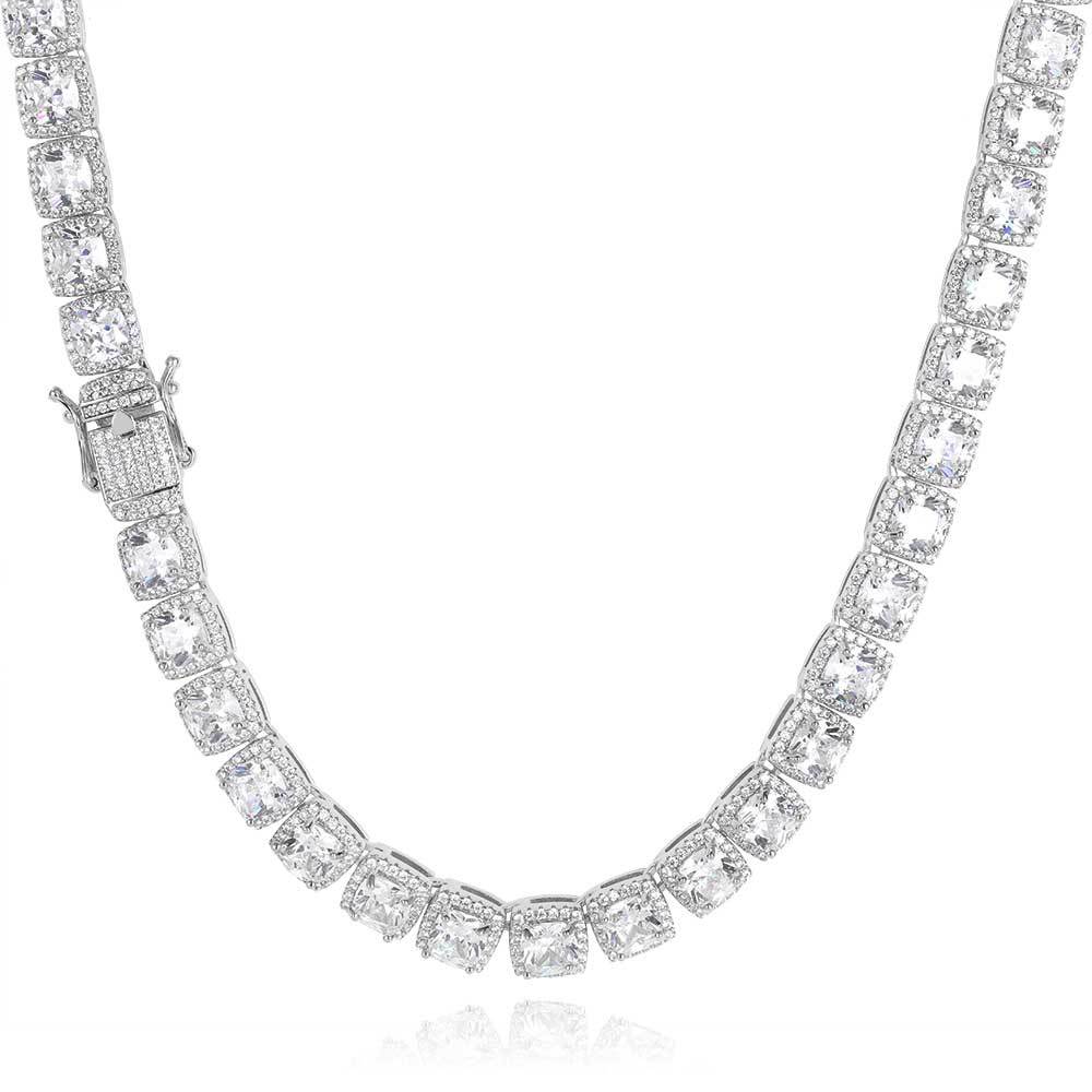 Iced Out 10mm Square Rock Candy Chain - DATNEWDRIP