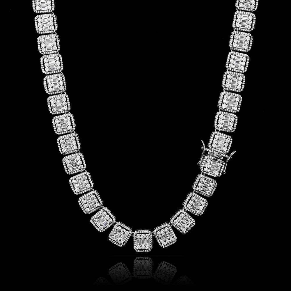 Iced Out 13mm Mixed Square Rock Candy Chain - DATNEWDRIP