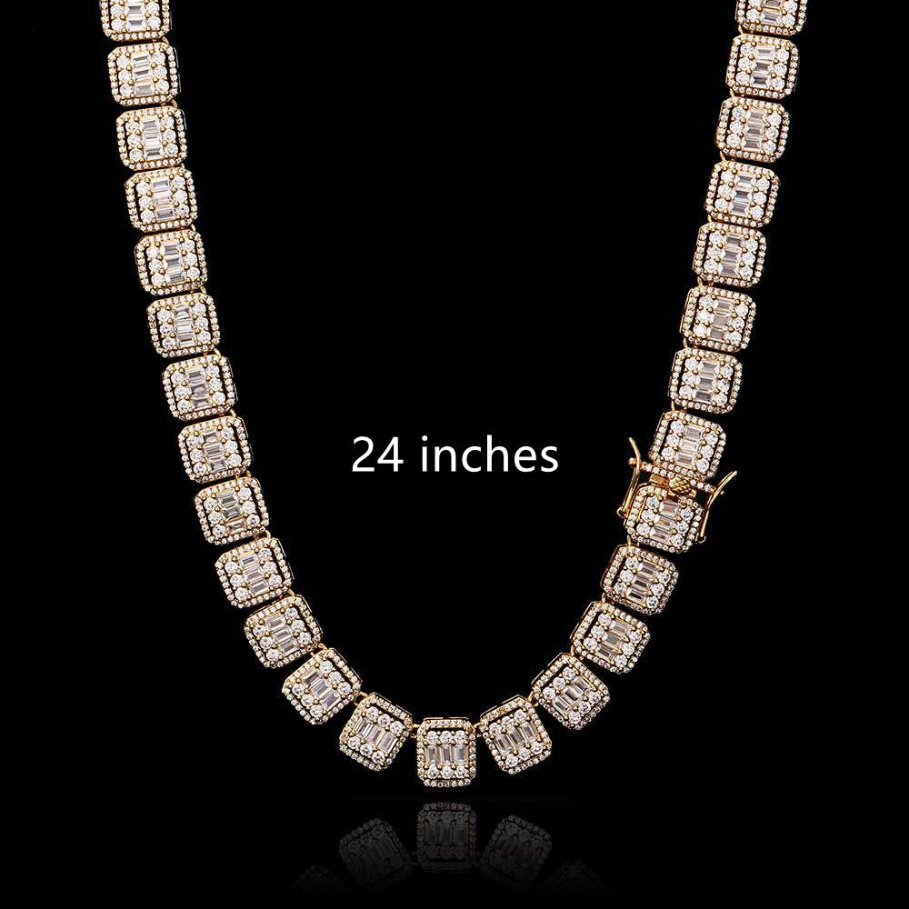 Iced Out 13mm Mixed Square Rock Candy Chain - DATNEWDRIP